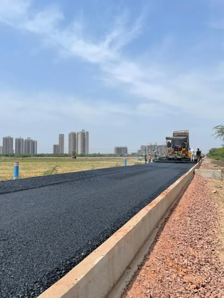 Infrastructure work being executed on site